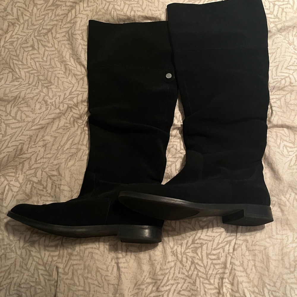 Black Steve Madden Suede Boots